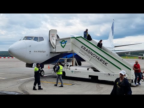 Видео: Boeing 737-800 а/к NordStar | Рейс Санкт-Петербург - Красноярск