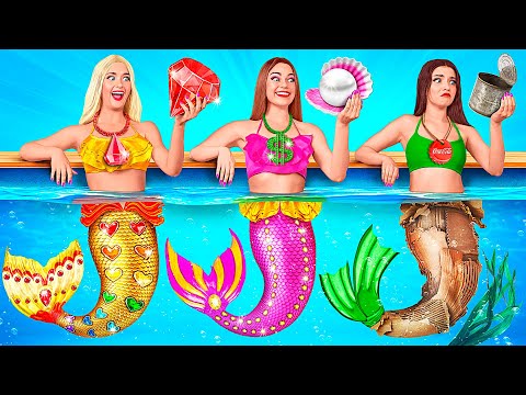 Видео: Бедная vs Богатая vs Ультра Богатая Русалка | Смешные Cитуации от TeenDO Challenge