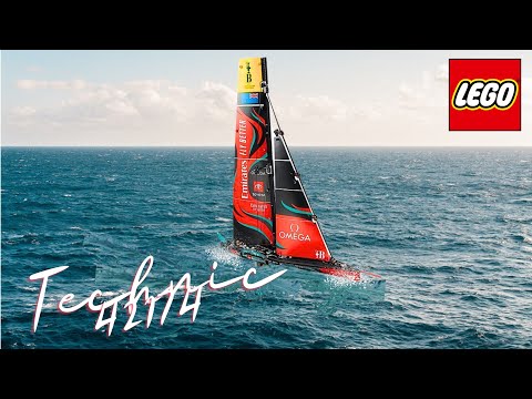 Видео: Поднять паруса! | Обзор Lego 42174 Emirates Team New Zealand AC75