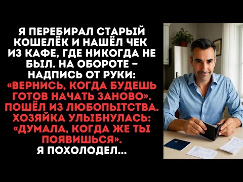 Видео: Я перебирал старый кошелёк и нашёл чек из кафе, где никогда не был. На обороте — надпись от руки