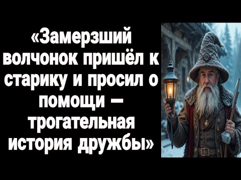 Видео: Замерзший волчонок пришёл к старику и просил о помощи — трогательная история дружбы