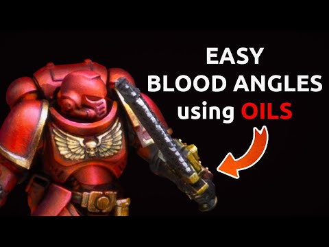 Видео: Кровавые Ангелы: быстро и просто: Красная броня маслом и ТММ для идеальной поверхности стола