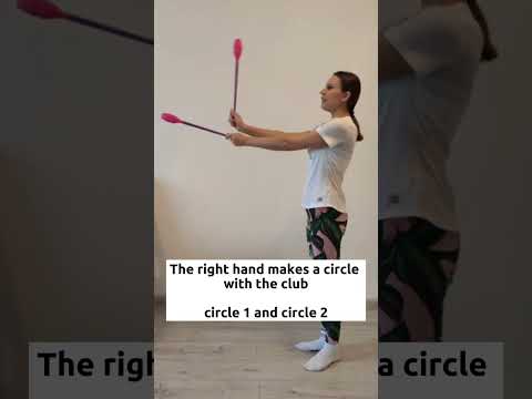 Видео: Мельница с булавами. Художественная гимнастика