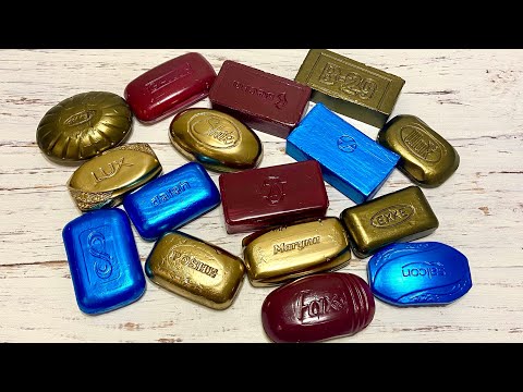 Видео: ASMR Soap/ cutting dry paint soap/ резка сухого крашенного мыла