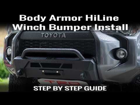 Видео: 4Runner 5-го поколения — установка бампера Body Armor HiLine Winch