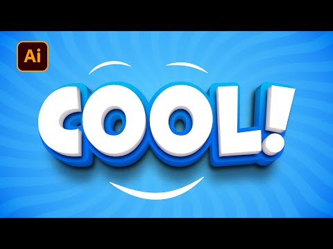 Видео: Вот как создать чистый и крутой современный 3D-текстовый эффект в Illustrator