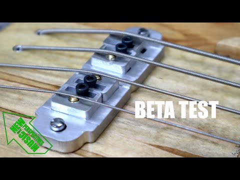 Видео: Сделанный на заказ в США цельный алюминиевый басовый бридж — бета-тест новой конструкции