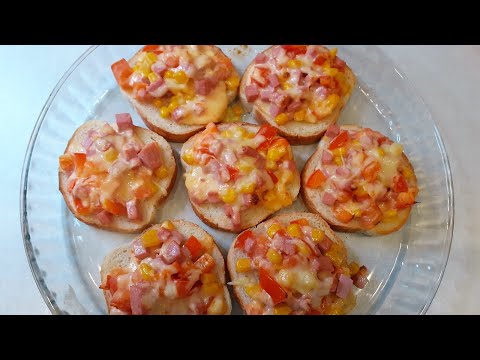 Видео: Горячие бутерброды со вкусом пиццы. Вкусный и быстрый завтрак!