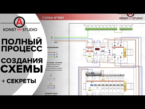 Видео: Полный процесс схемы электрощита. Siemens Logo. Диммеры. Контакторы. Кнопки. | KonstArtStudio