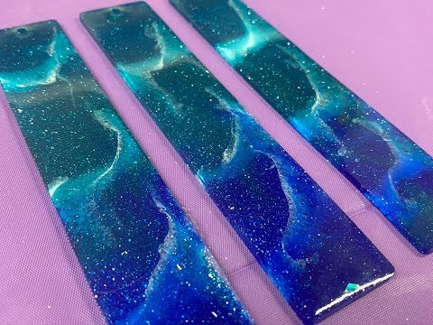 Видео: 148 - Resin Art - Art Pro Resin - Закладки Aurora Borealis - Магические эффекты