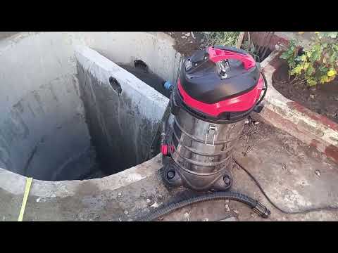 Видео: Будівельний пилесос Vitals смокче воду з колодця