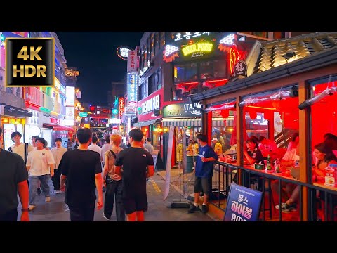 Видео: Ночная прогулка по Сеулу в формате 4K — от Ханнам-дона до Итэвона в субботу | Корея