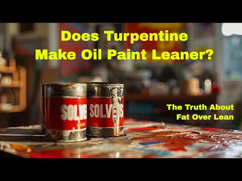 Видео: Делает ли скипидар масляную краску более жидкой? Правда о жире вместо постного