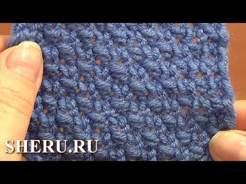 Видео: Knitting Stitch Library Pattern  Урок 5 Узор путанка