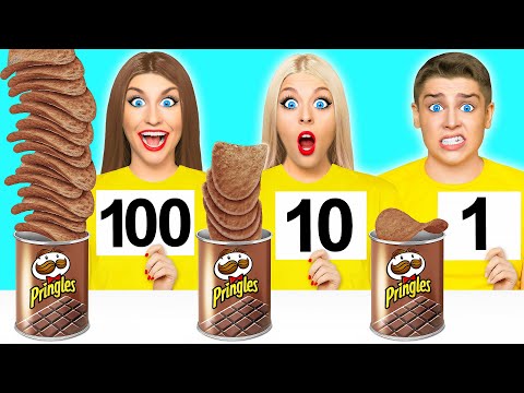 Видео: 100 Слоев еды Челлендж c Multi DO Food Challenge