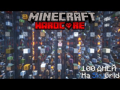 Видео: 100 дней хардкора на SkyGrid в Minecraft!
