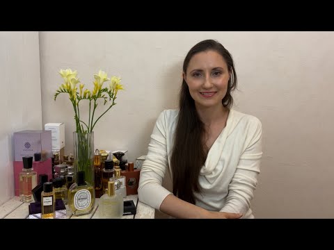 Видео: ЛАСКОВАЯ БЕЛОСНЕЖНАЯ НЕЖНОСТЬ. 4 ПАРФЮМА С ФРЕЗИЕЙ / 4 FRESIA PERFUMES.
