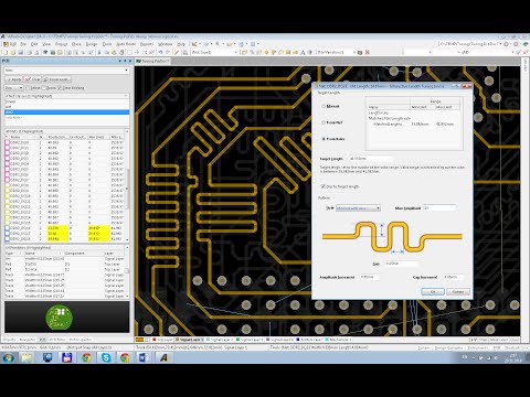 Видео: Altium Designer 14. Выравнивание длин цепей.