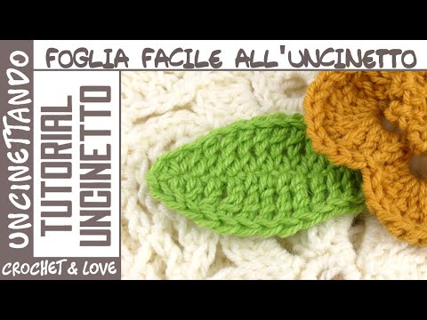 Видео: Как связать маленький листик крючком — Пошаговое руководство для начинающих.