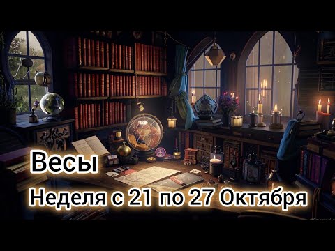 Видео: 🛑Весы! Таро прогноз на неделю с 21 по 27 Октября!