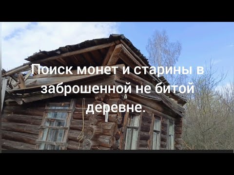 Видео: Поиск монет и старины с                     металлодетектором. metal detecting.