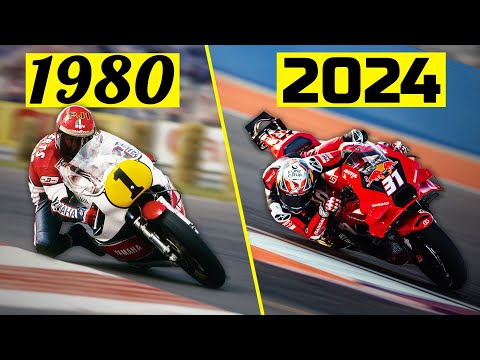 Видео: Эволюция мотоциклов MotoGP: 15 минут
