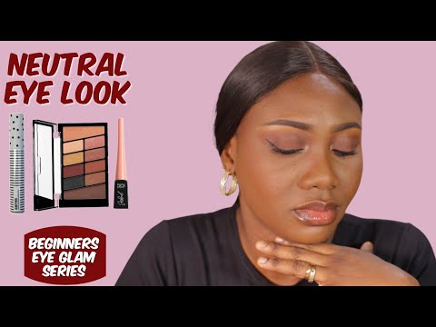 Видео: Серия «Гламурные глаза для начинающих». Часть 5 | Простой нейтральный макияж глаз (пошаговое руко...