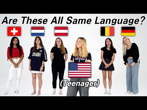 Видео: Американский подросток: угадай 5 германских языков! (Нидерланды, Швейцария, Германия, Бельгия, Ав...