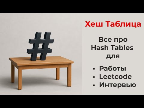 Видео: Все про Hash Table для интервью, работы и алгоритмов (Хеш Таблица, map, dict, table)