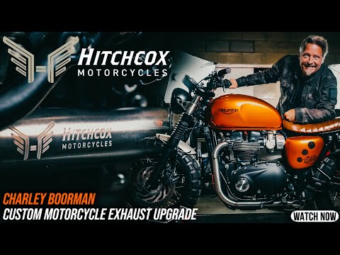 Видео: Чарли Бурман — мотоциклы Hitchcox / кастомные британские выхлопные системы
