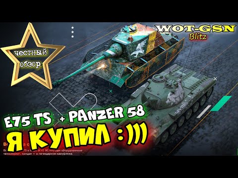 Видео: КУПИЛ :))) Набор E 75 TS + Panzer 58 за 10к. ЧЕСТНЫЙ ОБЗОР E75TS в wot Blitz 2023 | WOT-GSN