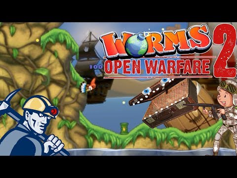 Видео: Worms Open Warfare 2 2007 PSP - Глупочервебитвы №8 - Три из шести победят, а другие?