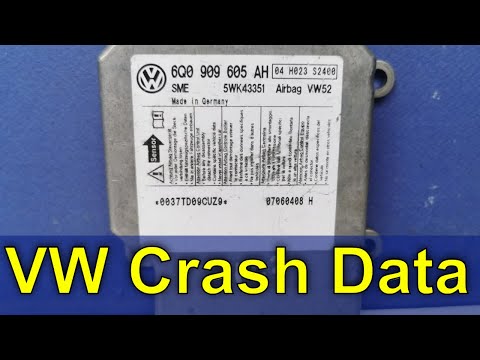 Видео: VW Caddy. Блок SRS VW52. Чистка Crash data