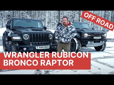 Видео: Новый Ford Bronco Raptor против Jeep Wrangler Rubicon! Тест-драйв по зимнему бездорожью