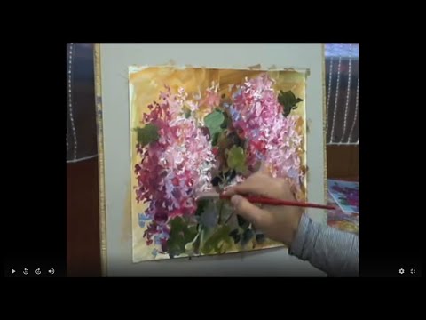 Видео: Этюд "Сирень".Мастер-классы Вугара Мамедова!