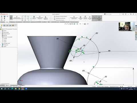 Видео: SolidWorks. Повернуть + по траектории. Ваза