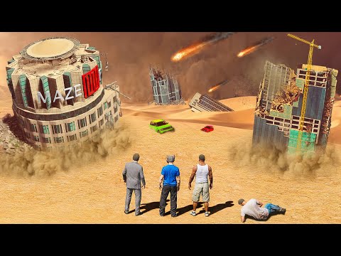 Видео: ВЫЖИВАНИЕ ВМЕСТЕ С ФРАНКЛИНОМ, МАЙКЛОМ И ТРЕВОРОМ В ПЕСЧАНУЮ БУРЮ! КОНЕЦ СВЕТА 🌊 ГТА 5 МОДЫ МУРКА