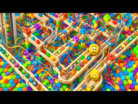 Видео: Успокаивающий ночной дозор Marble Run ASMR