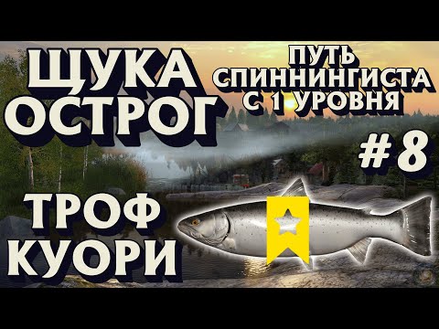 Видео: Аккаунт спиннингиста #8 | Щука Острог | ТРОФЕЙ Форель озёрная | Русская Рыбалка 4