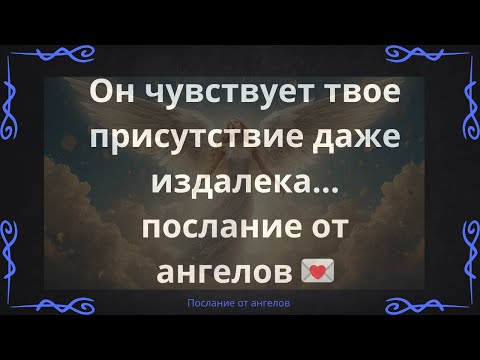 Видео: Он чувствует твое присутствие даже издалека… послание от ангелов 💌