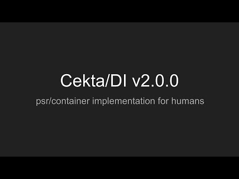 Видео: Инструкция по cekta/di, Внедрение зависимостей в PHP, Dependency Injection (DI), psr/container