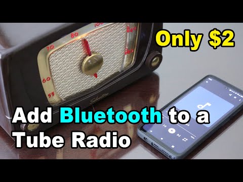Видео: Добавьте Bluetooth к ламповому радиоприемнику. Слушайте музыку со смартфона на ламповом радиоприе...