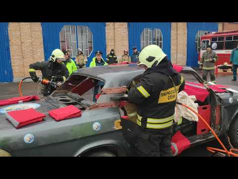 Видео: Региональные соревнования по проведению АСР при ликвидации последствий ДТП