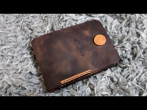 Видео: Кошелек из кожи крейзи хорс.