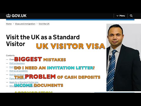 Видео: Самые большие ошибки при получении гостевой визы в Великобританию: проблема внесения денежных зал...