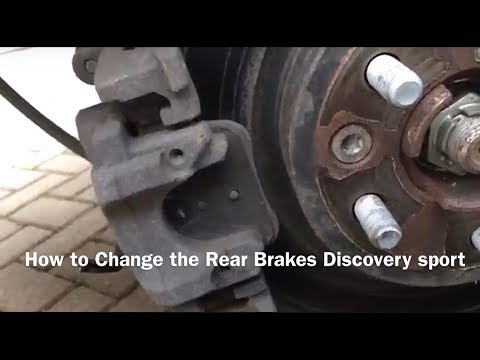 Видео: Замена задних тормозов Discovery Sport. Использован трюк с EPB.
