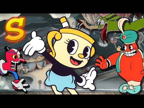 Видео: ВСЕ БОССЫ ЗА ЧАШУ НА РАНГ S – CUPHEAD DLC – ОСТРОВ 2