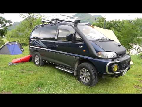 Видео: Переоборудованный фургон Mitsubishi Delica Campervan Tour
