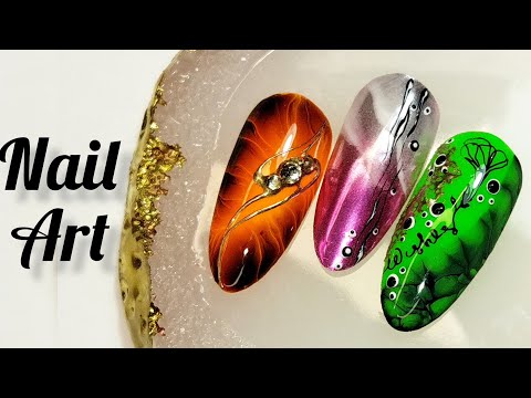 Видео: Three ideas for bright nail designs. Manicure Ideas 2023/Три идеи ярких дизайнов ногтей.