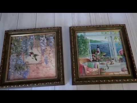 Видео: Вышивка крестом. Мои оформленные работы. Часть 1